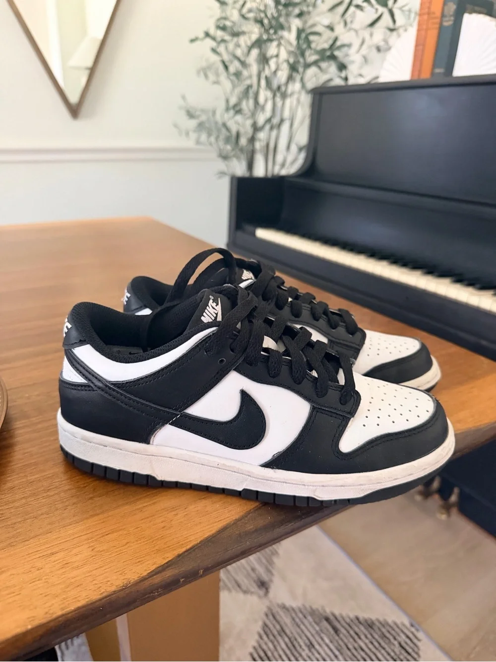 Nike Black and White Low-Top Sneakers